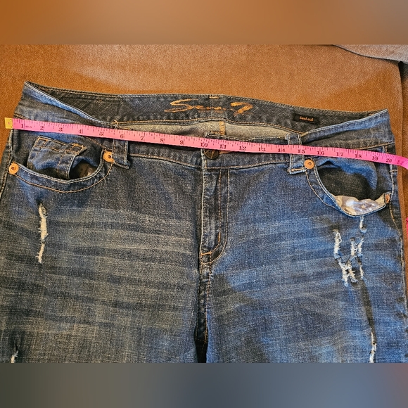 Seven Mid-Rise Dark Wash Bootcut Jeans Size 20W - Picture 10 of 13